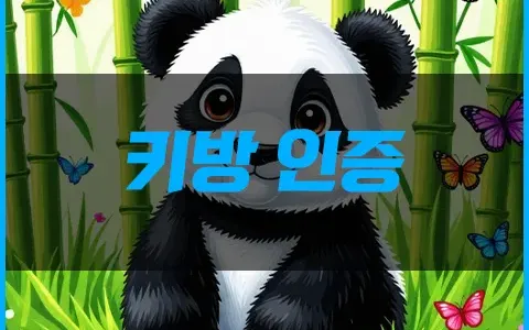 키방 인증 매우 중요한 정보